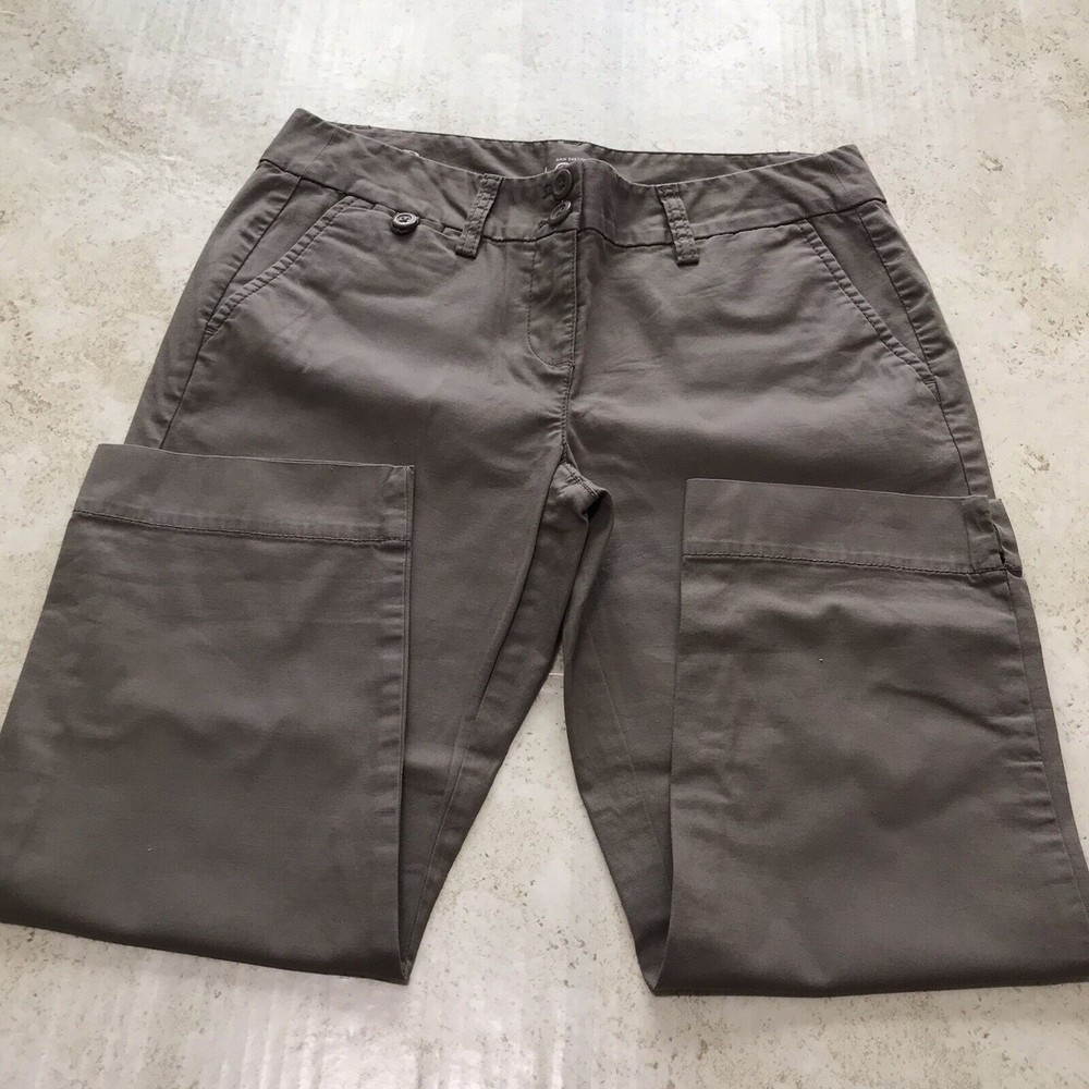 LOFT Ann Taylor Capris Pants Womens Size 4 Petite Brown Cropped
